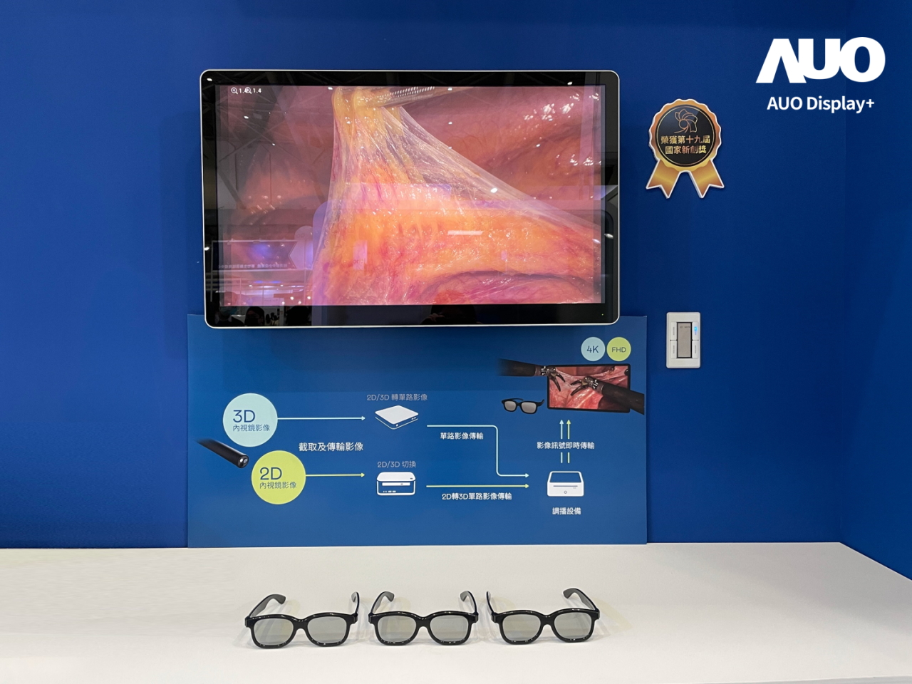 達(dá)擎寬視角3D醫(yī)療顯示器，協(xié)助醫(yī)護(hù)團(tuán)隊(duì)成員於手術(shù)進(jìn)行時(shí)，皆能看到一致性的3D影像，提高溝通效率，使手術(shù)更精準(zhǔn)、快速完成達(dá)擎寬視角3D醫(yī)療顯示器，協(xié)助醫(yī)護(hù)團(tuán)隊(duì)成員於手術(shù)進(jìn)行時(shí)，皆能看到一致性的3D影像，提高溝通效率，使手術(shù)更精準(zhǔn)、快速完成