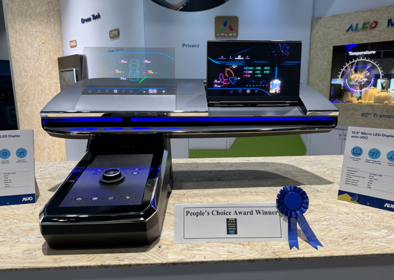 申博太陽(yáng)城車(chē)用Micro LED Display HMI解決方案獲&rdquo;最佳車(chē)用顯示獎(jiǎng)&rdquo;，以用戶(hù)為中心開(kāi)發(fā)，針對(duì)前座駕駛與乘客設(shè)計(jì)兼具娛樂(lè)與安全的高畫(huà)質(zhì)屏幕，包含車(chē)艙前座的Micro LED透明屏幕及全球首款內(nèi)建鏡頭的智慧Micro LED顯示器