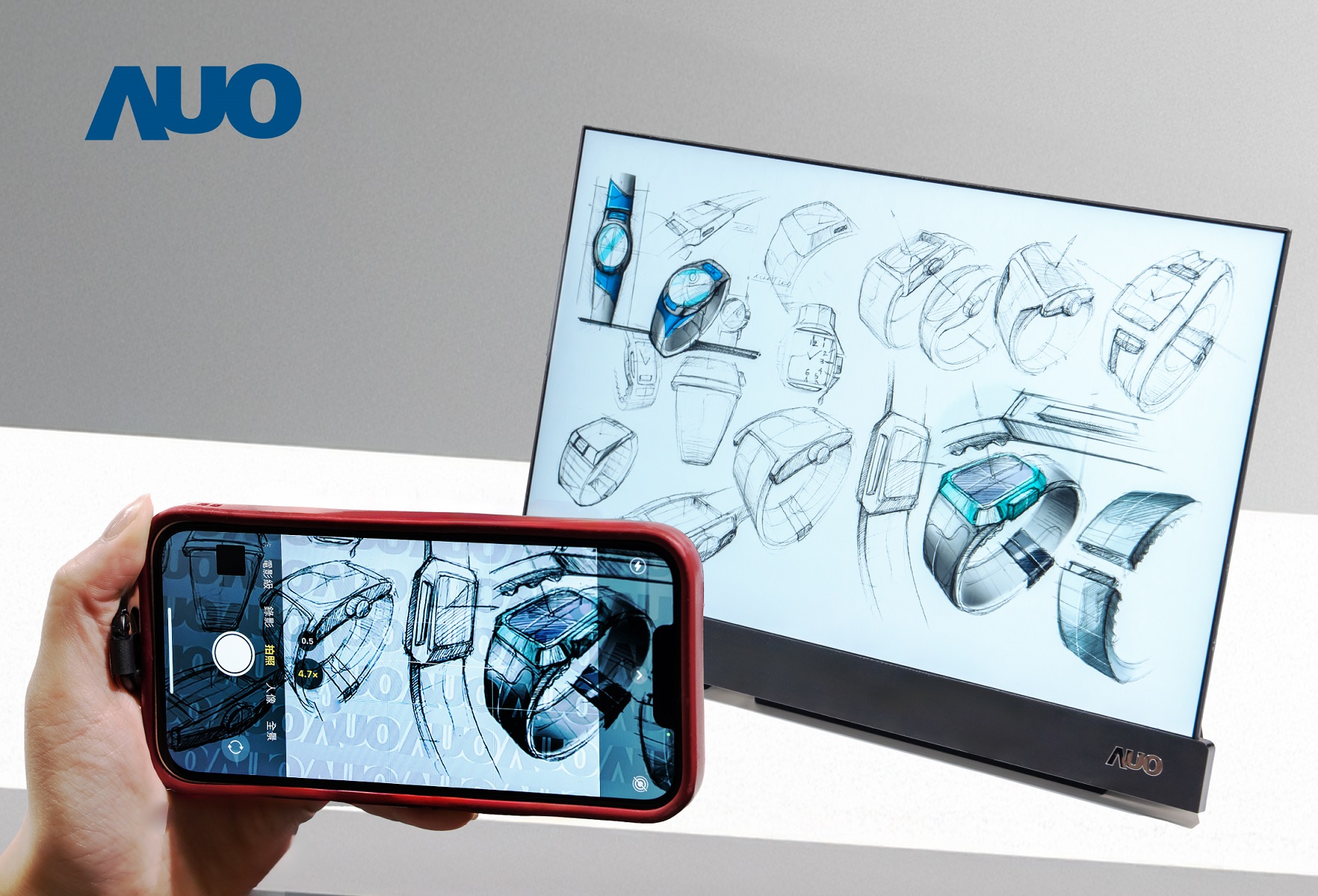 友達(dá)16吋防窺顯示器，採(cǎi)用人眼無(wú)法察覺、相機(jī)拍攝時(shí)才顯現(xiàn)的隱藏式浮水印技術(shù)，未來(lái)可結(jié)合AI鏡頭偵測(cè)周圍環(huán)境，即時(shí)開啟或關(guān)閉浮水印，大幅提升在公共場(chǎng)域使用顯示器的安全性