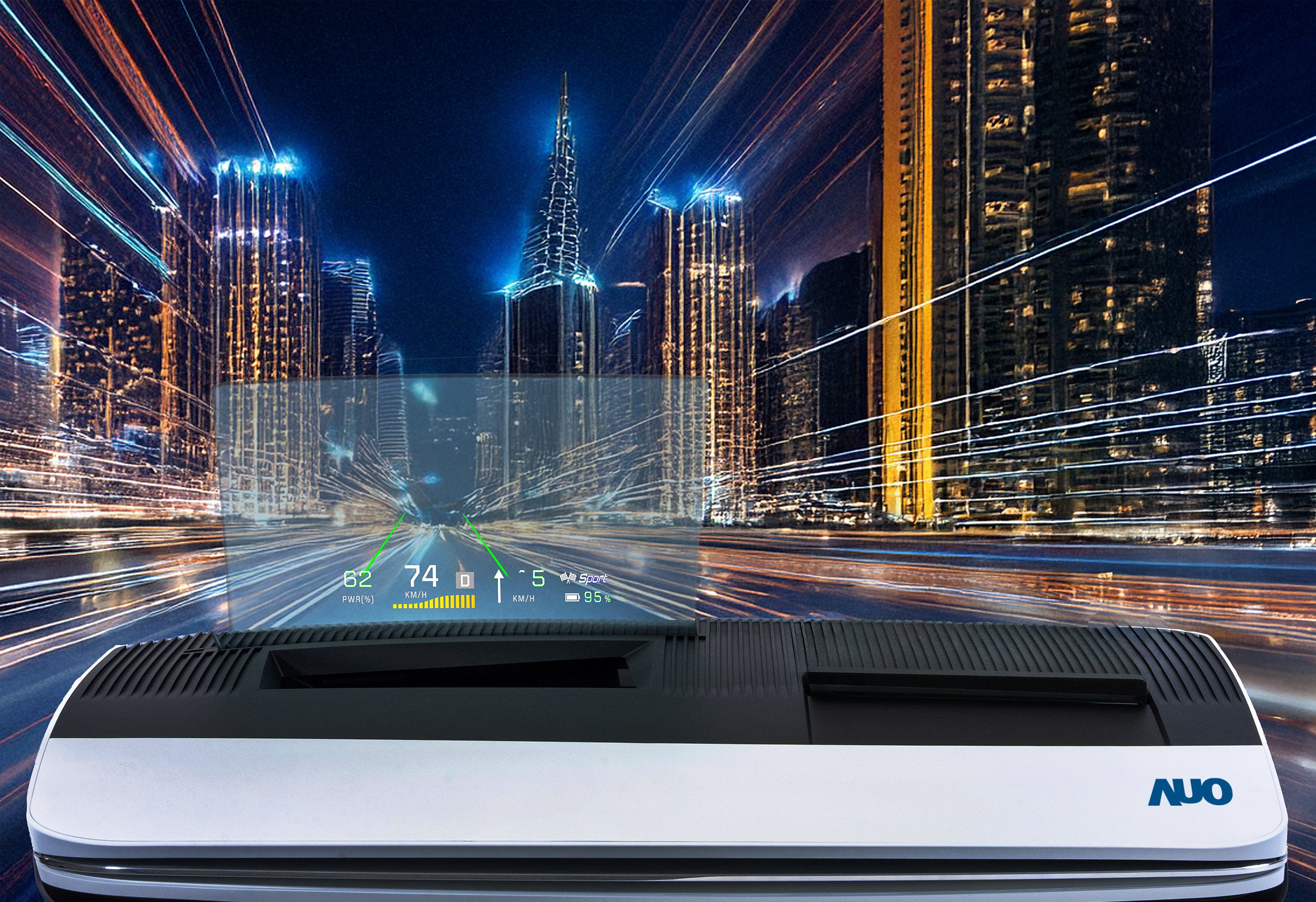 友達推出13吋Micro LED抬頭顯示器，提供高入眼亮度 、高色彩飽和度的顯示品質 ，在陽光下或黑暗中都清晰可見，並利用Micro LED模組體積小的優(yōu)勢  ，解決車用空間有限的痛點