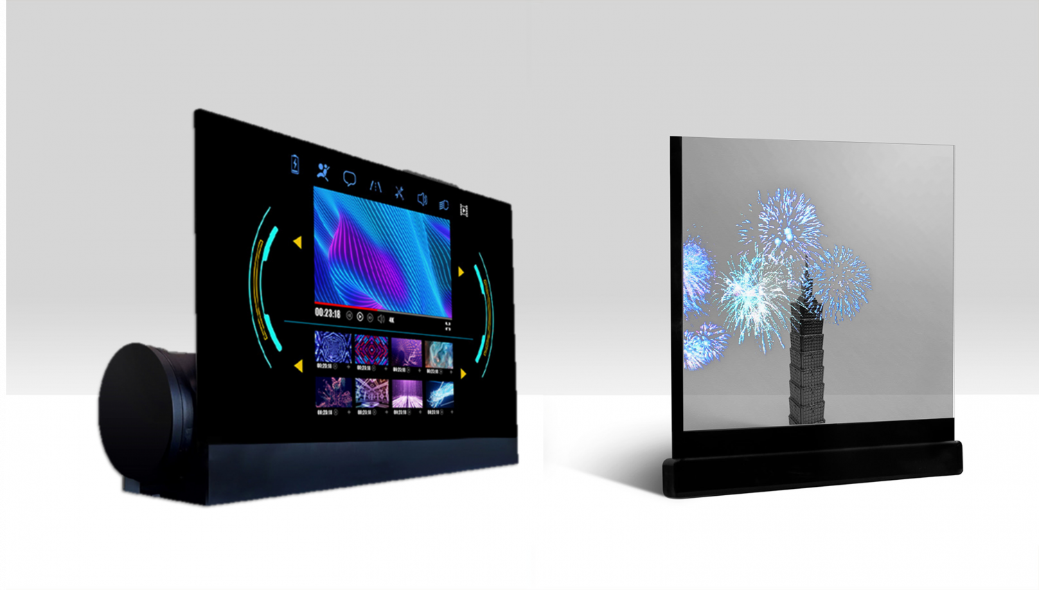 可卷式、折迭性、高透明